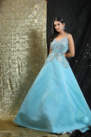 Blue Butterfly Gown