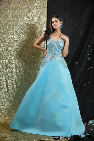 Blue Butterfly Gown