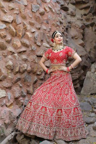 Red Lehenga Set