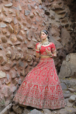 Red Lehenga Set