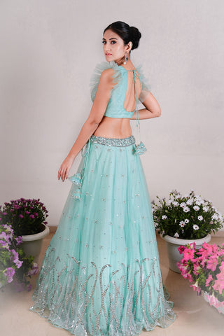 Akasha Embroidered Sequins Lehenga