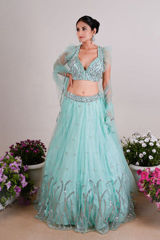 Akasha Embroidered Sequins Lehenga