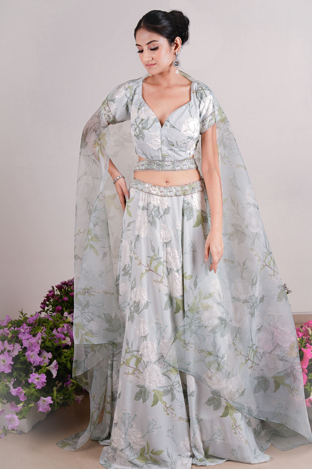 Warda Floral Bridesmaid Lehenga